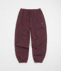 Nike Solo Swoosh Cuffed Sweatpants - Burgundy Crush / Burgundy Crush / White