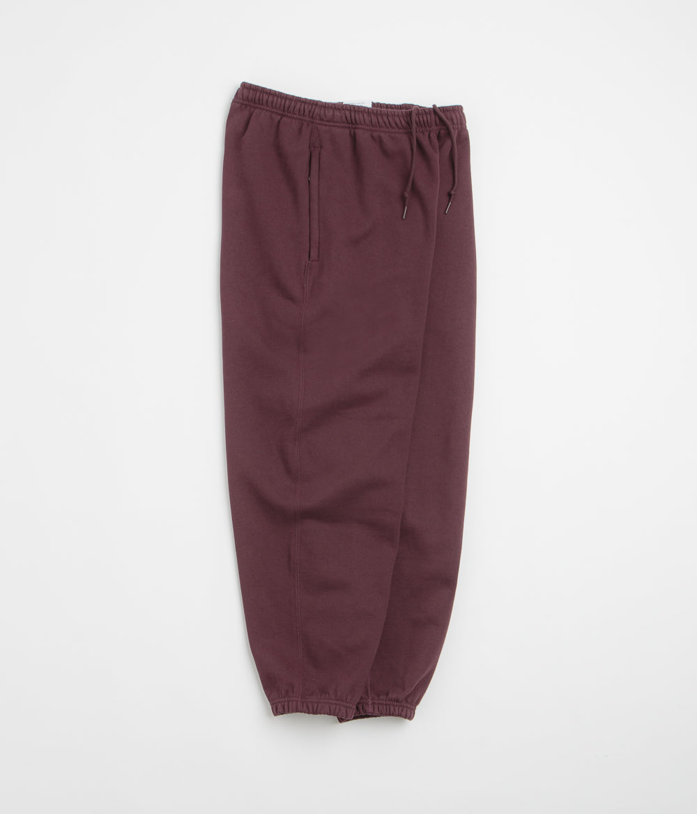 Nike Solo Swoosh Cuffed Sweatpants - Burgundy Crush / Burgundy Crush / White