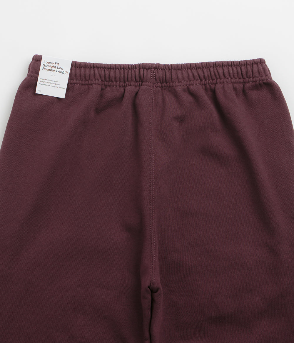 Nike Solo Swoosh Cuffed Sweatpants - Burgundy Crush / Burgundy Crush / White