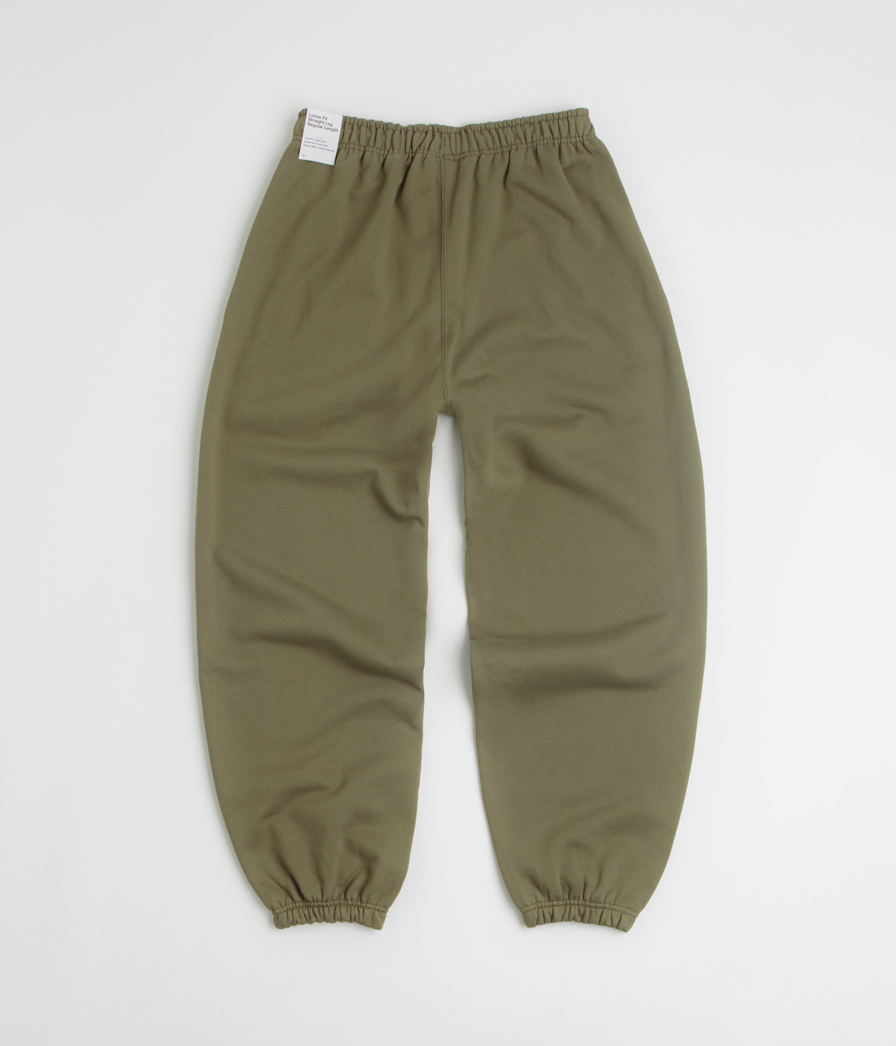 Nike Solo Swoosh Cuffed Sweatpants - Medium Olive / Medium Olive / White