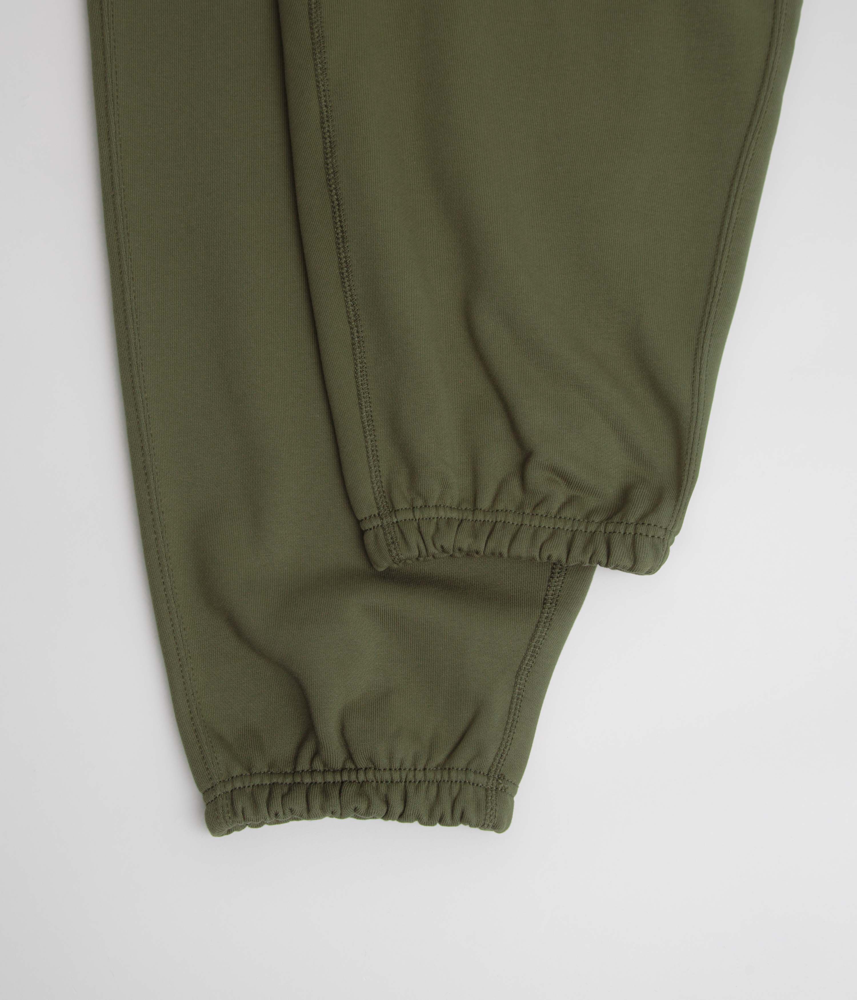 Nike Solo Swoosh Cuffed Sweatpants - Medium Olive / Medium Olive / White