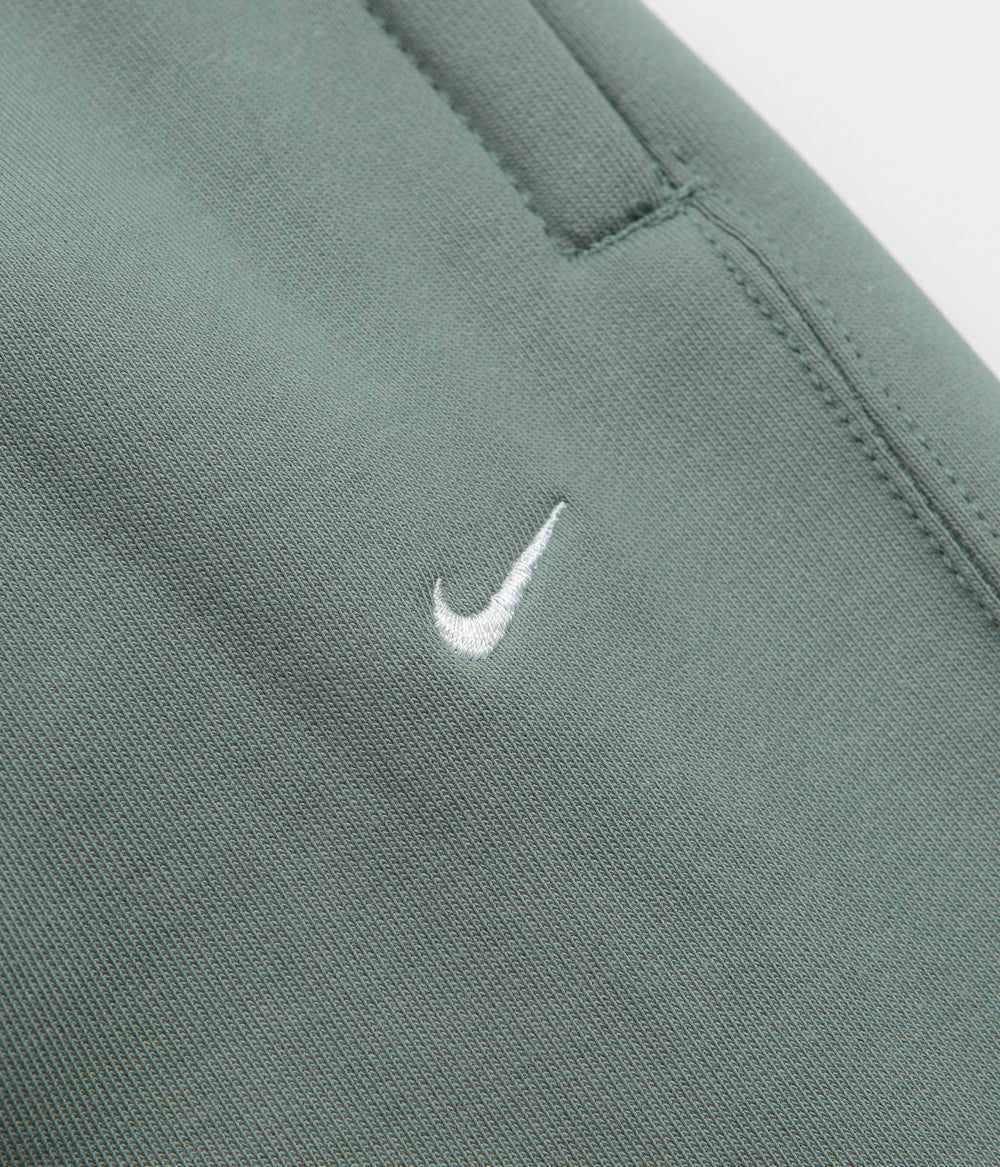 Nike Solo Swoosh Open Hem Sweatpants - Clay Green / Clay Green / White