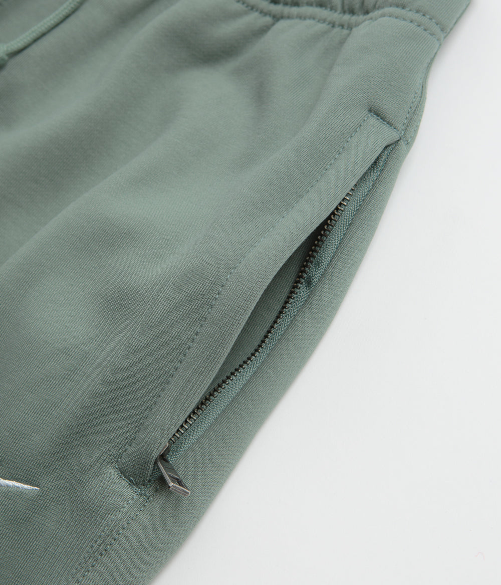Nike Solo Swoosh Open Hem Sweatpants - Clay Green / Clay Green / White