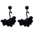 Nina- the Black Swan Dangle Earrings