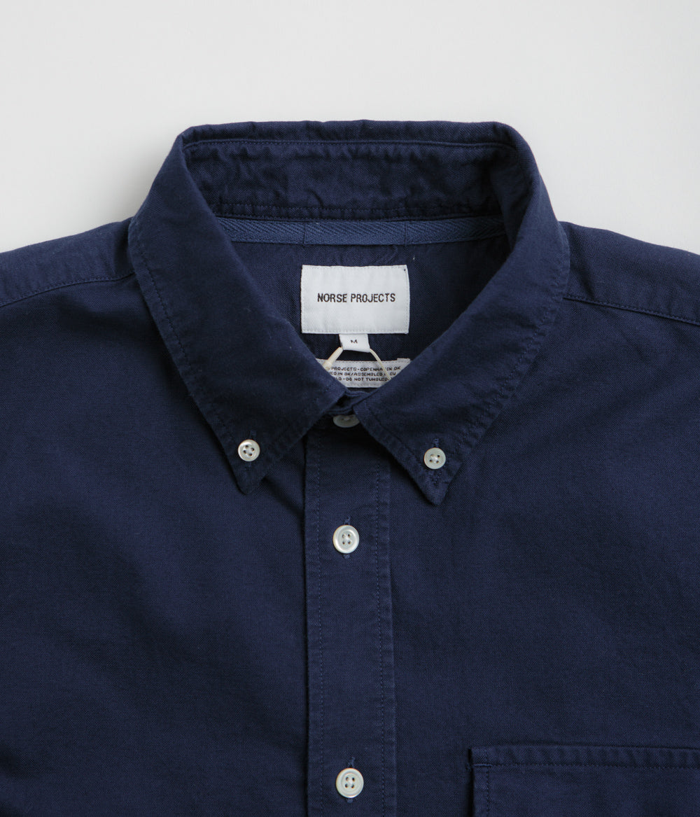 Norse Projects Algot Relaxed Overdyed Oxford Shirt - Workwear Blue