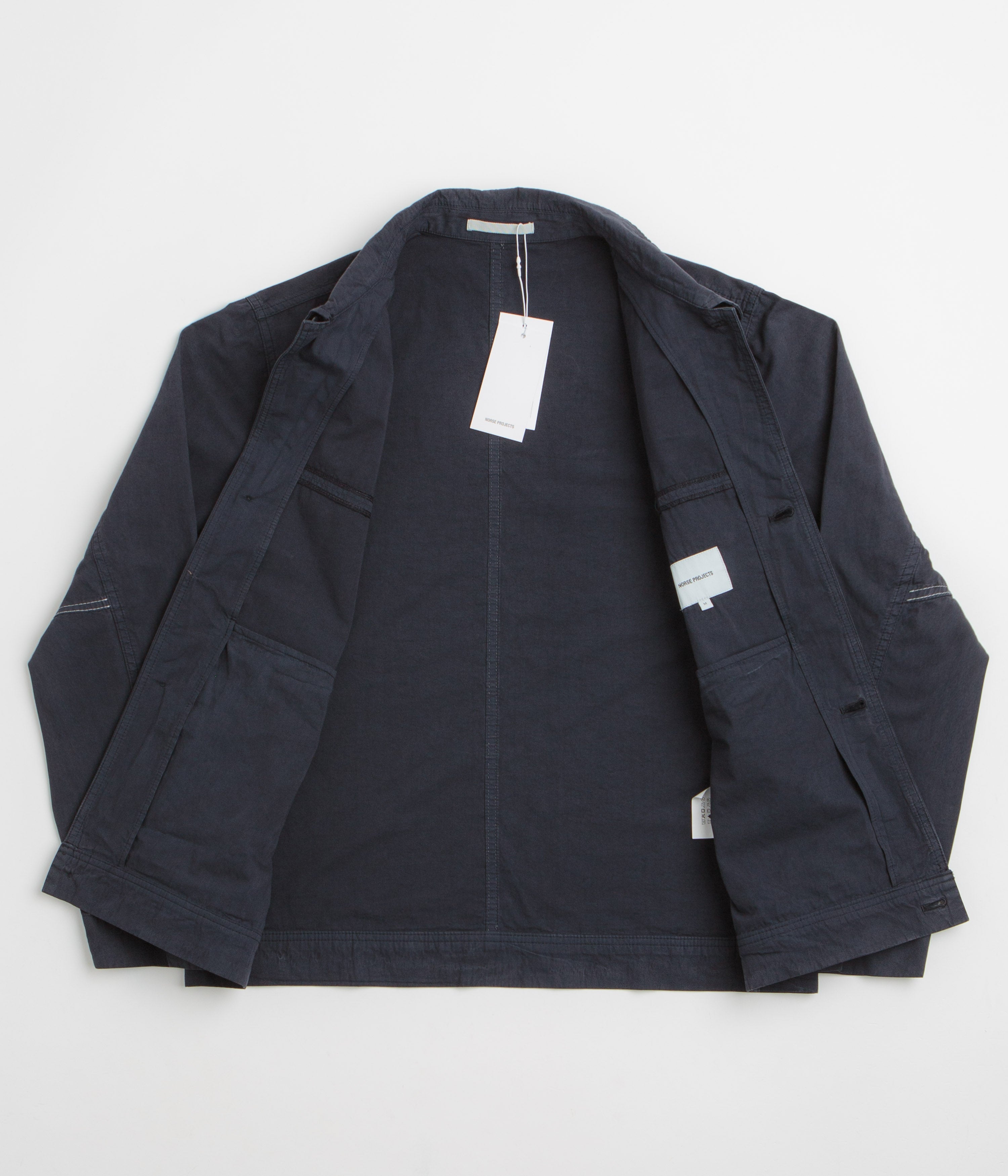Norse Projects Arresskov Compact Cotton Overshirt - Dark Navy