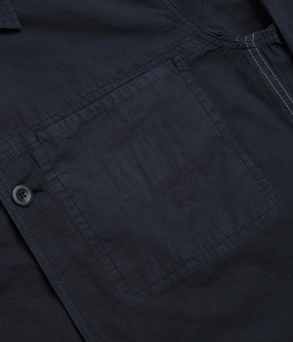 Norse Projects Arresskov Compact Cotton Overshirt - Dark Navy