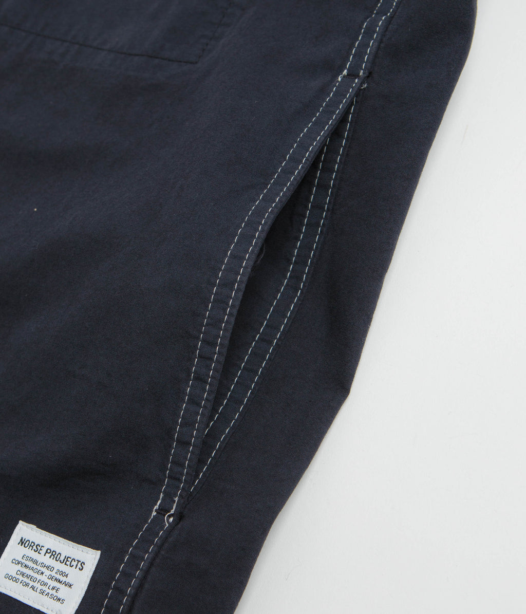 Norse Projects Arresskov Compact Cotton Overshirt - Dark Navy