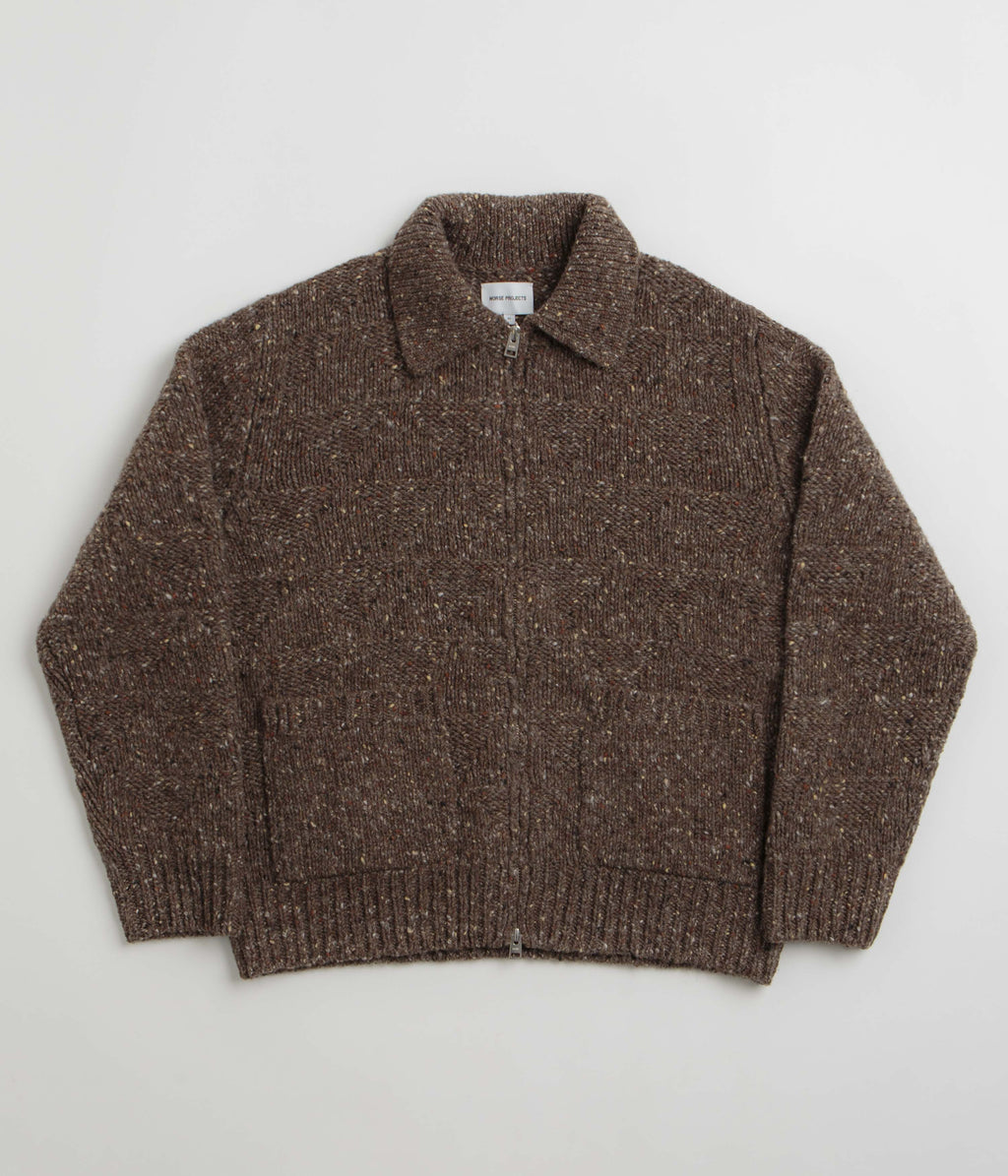 Norse Projects Erik Donegal Diamond Jacket - Seal Brown