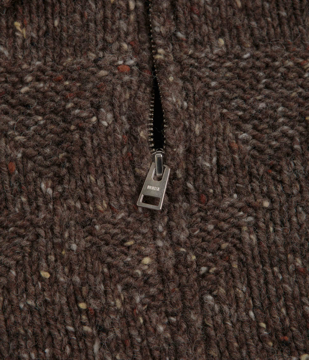 Norse Projects Erik Donegal Diamond Jacket - Seal Brown