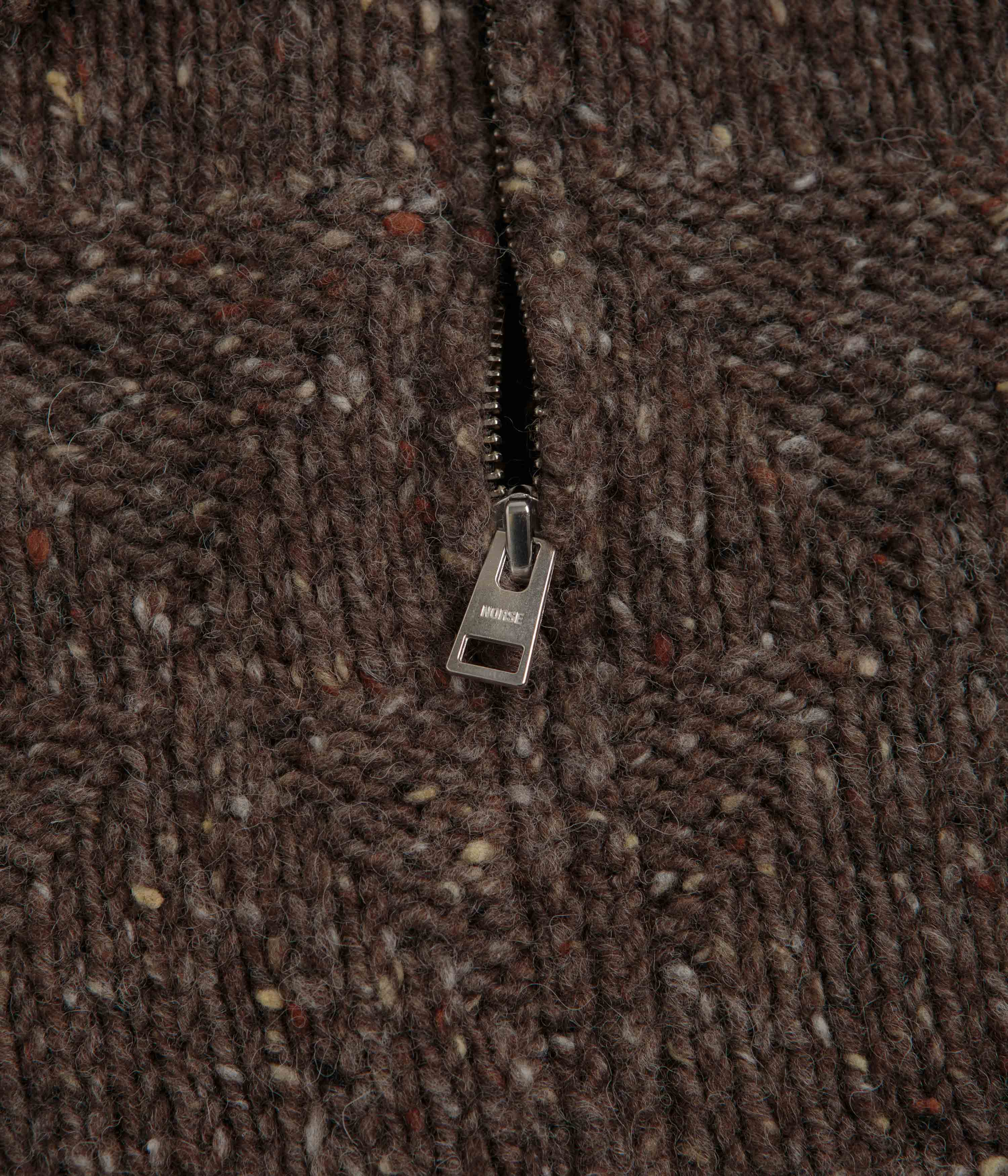 Norse Projects Erik Donegal Diamond Jacket - Seal Brown