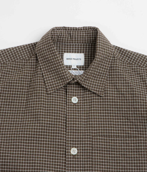 Norse Projects Espevik Short Sleeve Shirt - Taupe
