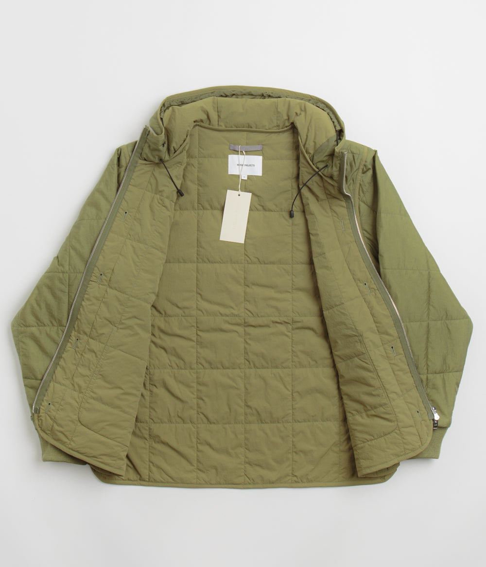 Norse Projects Military Hooded Liner Jacket - Moss Green