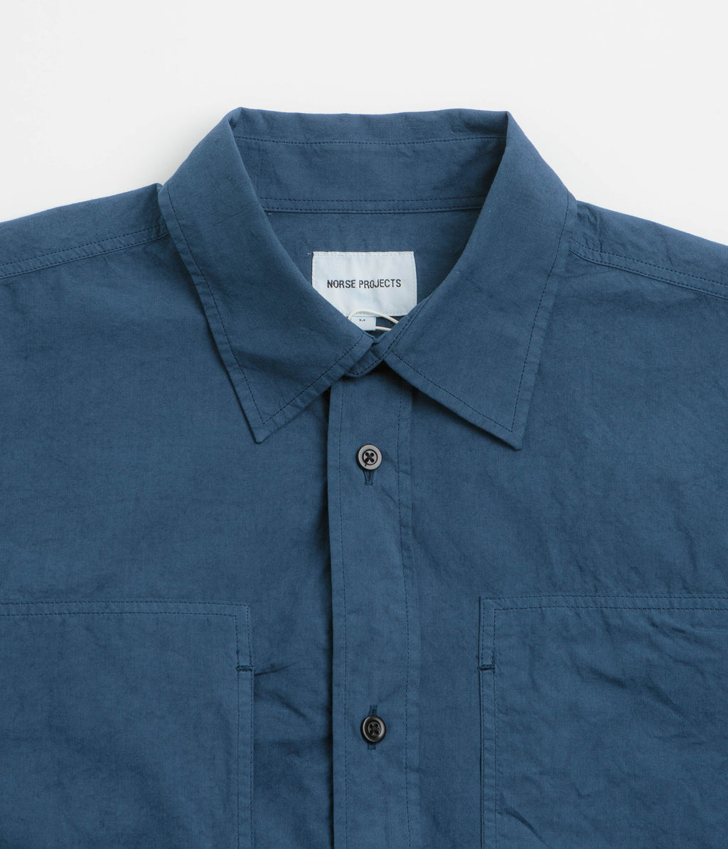Norse Projects Ole Tencel Shirt - Estate Blue