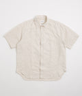 Norse Projects Ole Oversized Fil Coupe Short Sleeve Shirt - Ecru