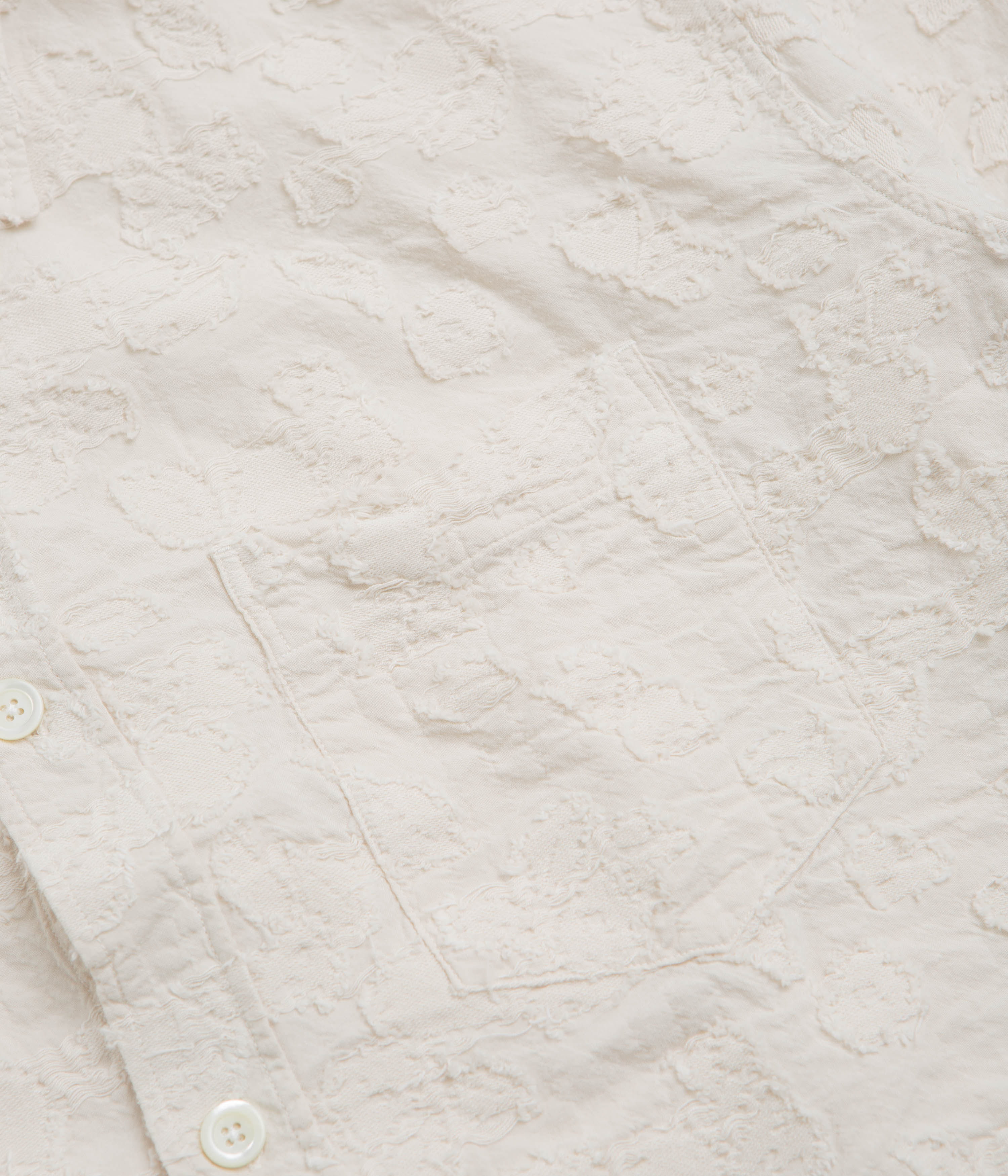 Norse Projects Ole Oversized Fil Coupe Short Sleeve Shirt - Ecru