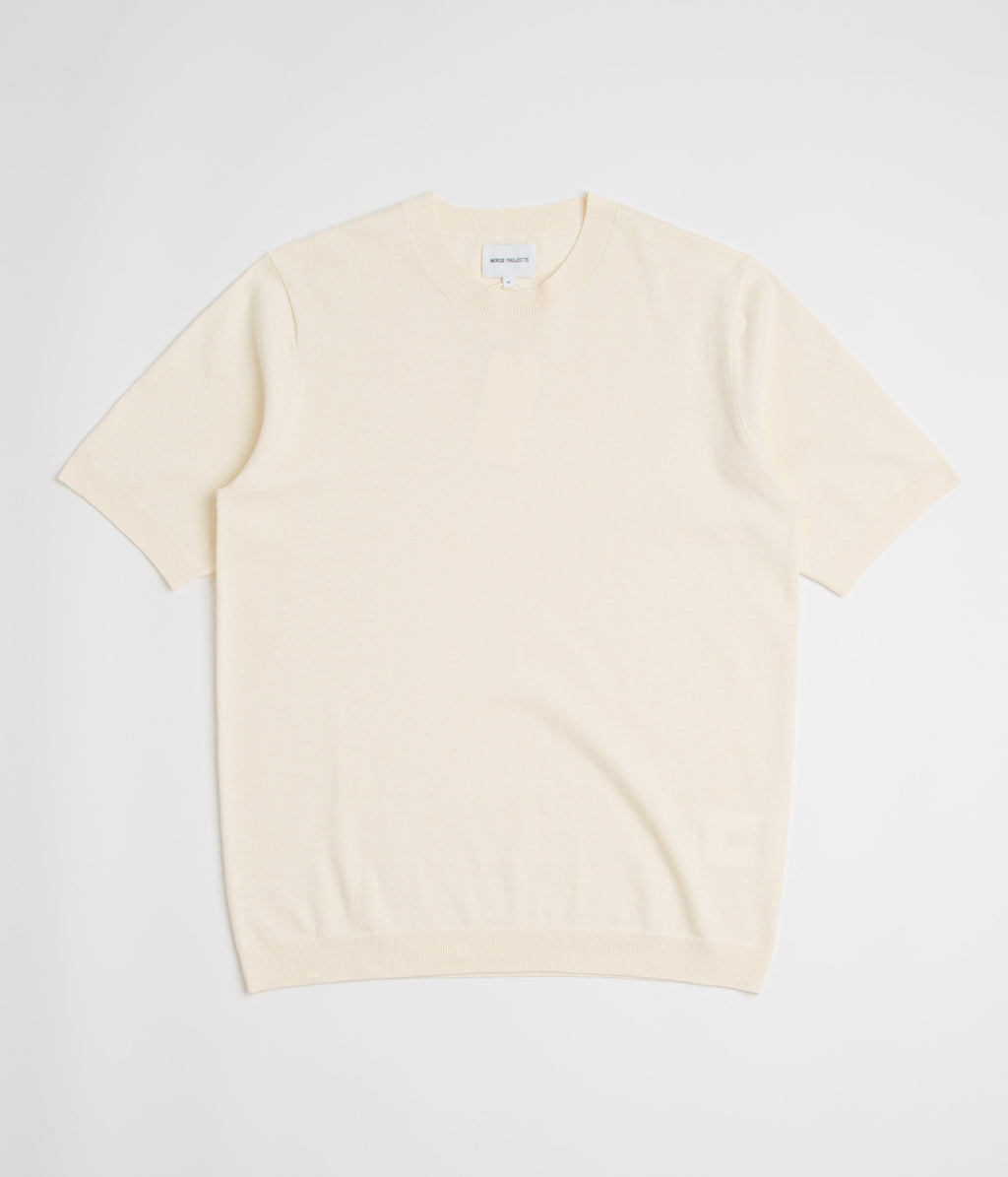 Norse Projects Rhys Cotton Linen T-Shirt - Kit White