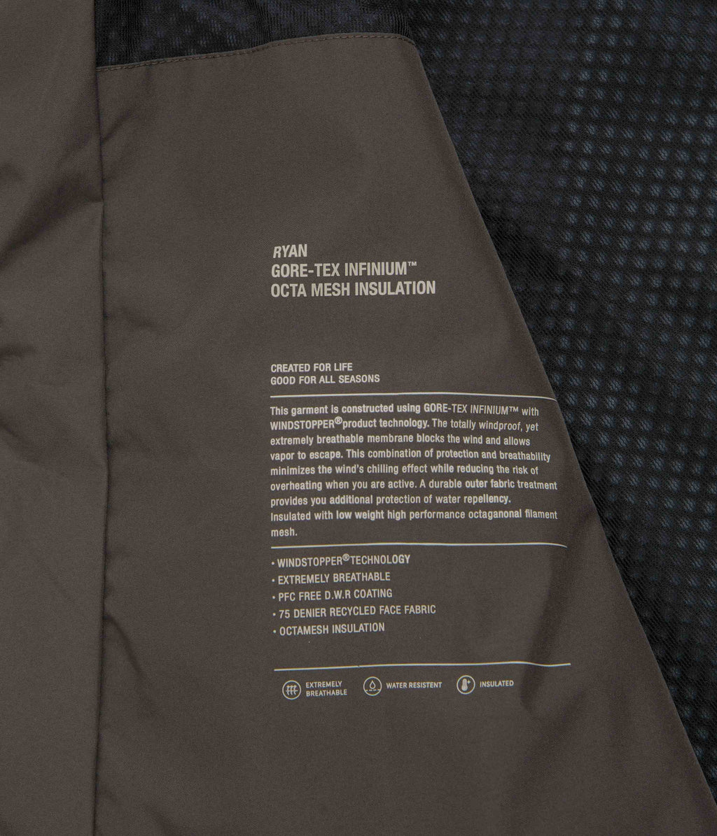 Norse Projects Ryan Gore-Tex Infinium Jacket - Heathland Brown