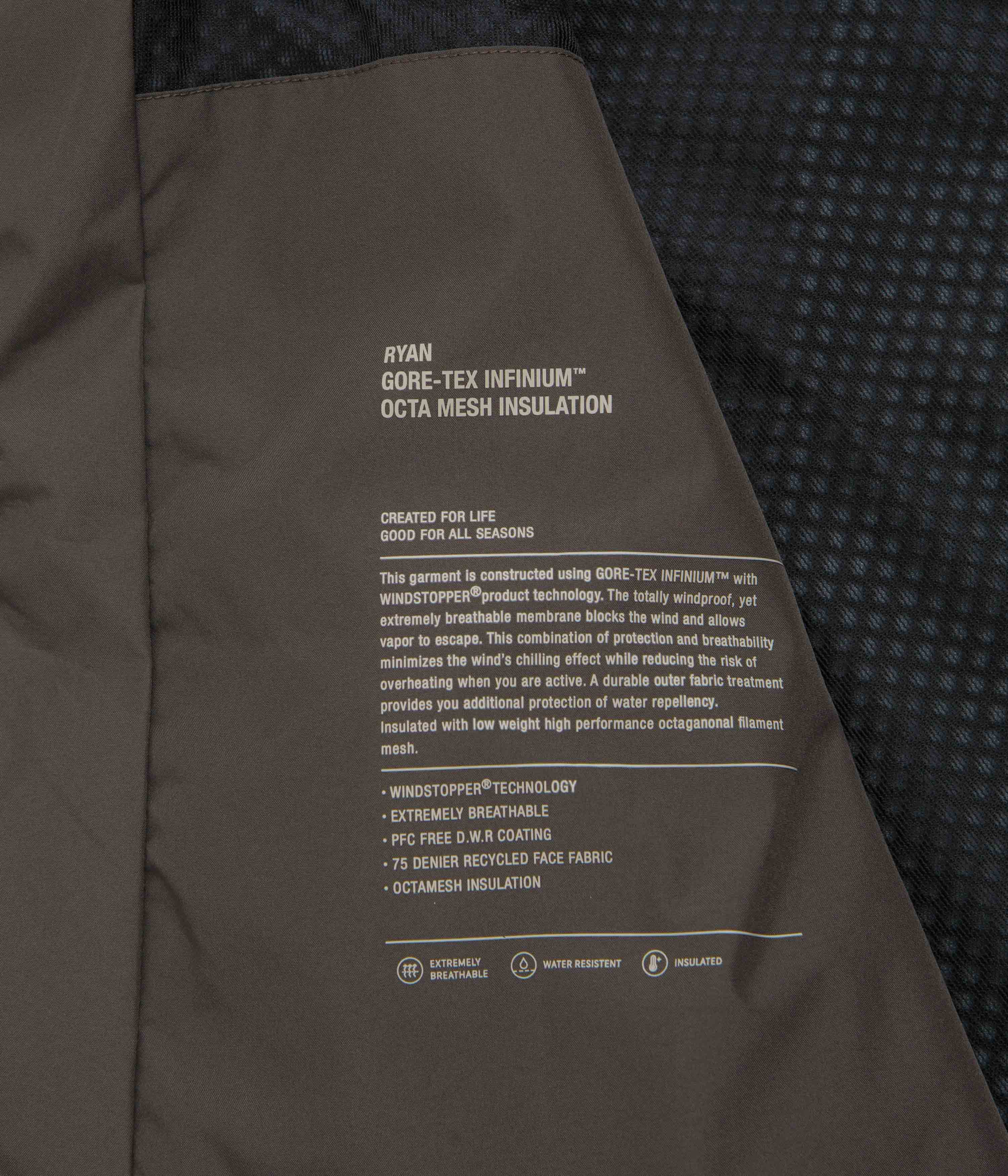 Norse Projects Ryan Gore-Tex Infinium Jacket - Heathland Brown
