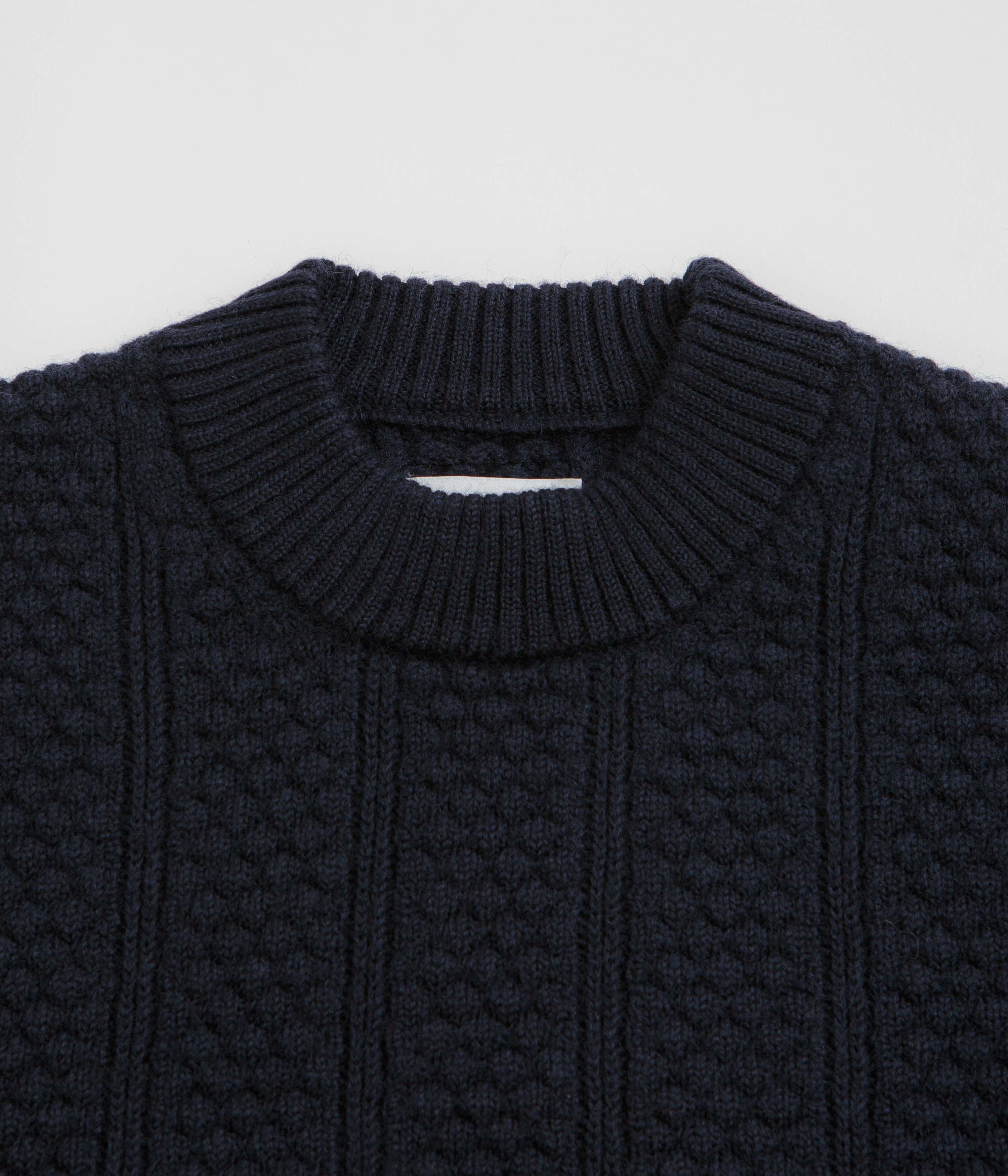 Norse Projects Storm Knit Crewneck Sweatshirt - Dark Navy