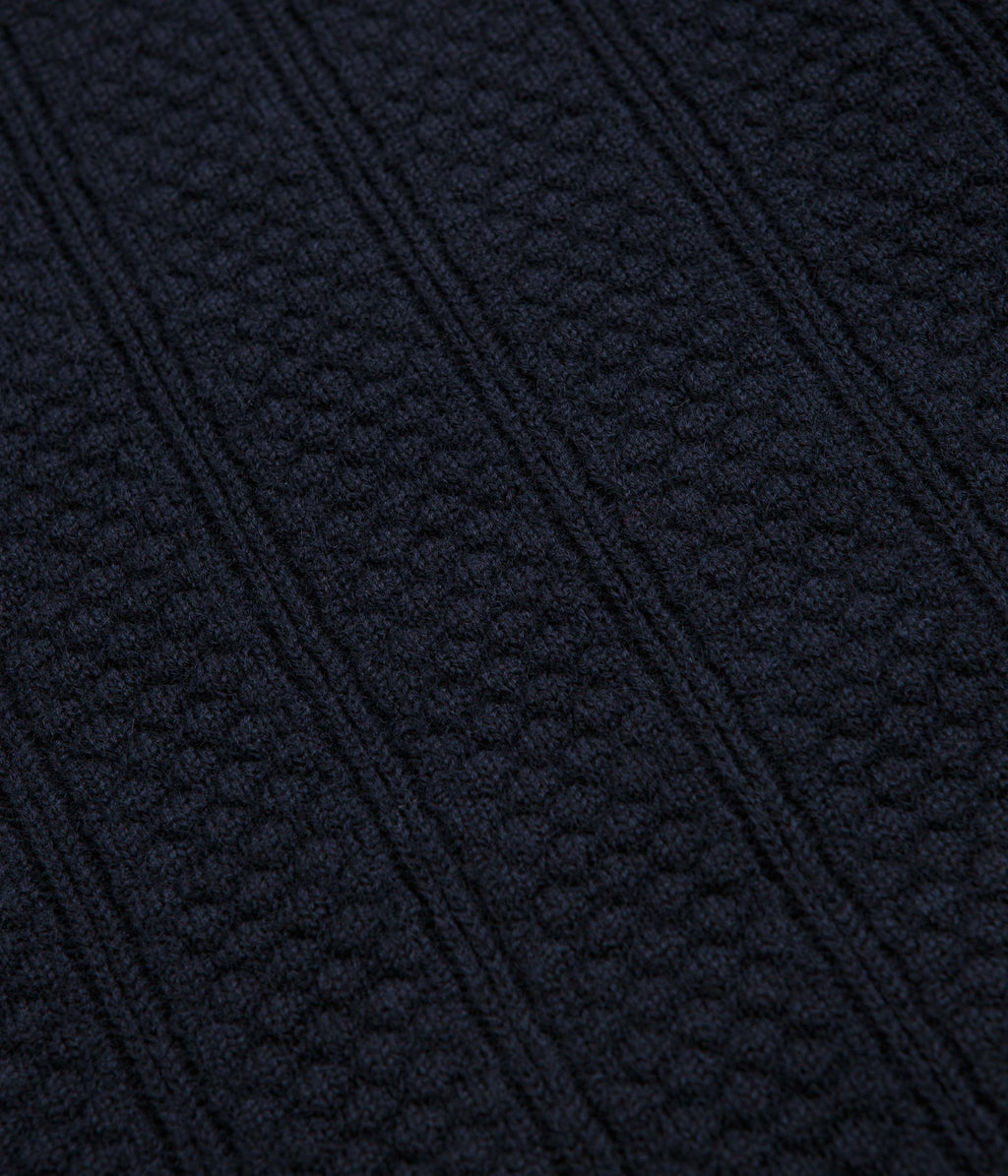 Norse Projects Storm Knit Crewneck Sweatshirt - Dark Navy