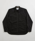 Norse Projects Ulrik Gabardine Zipped Overshirt - Black