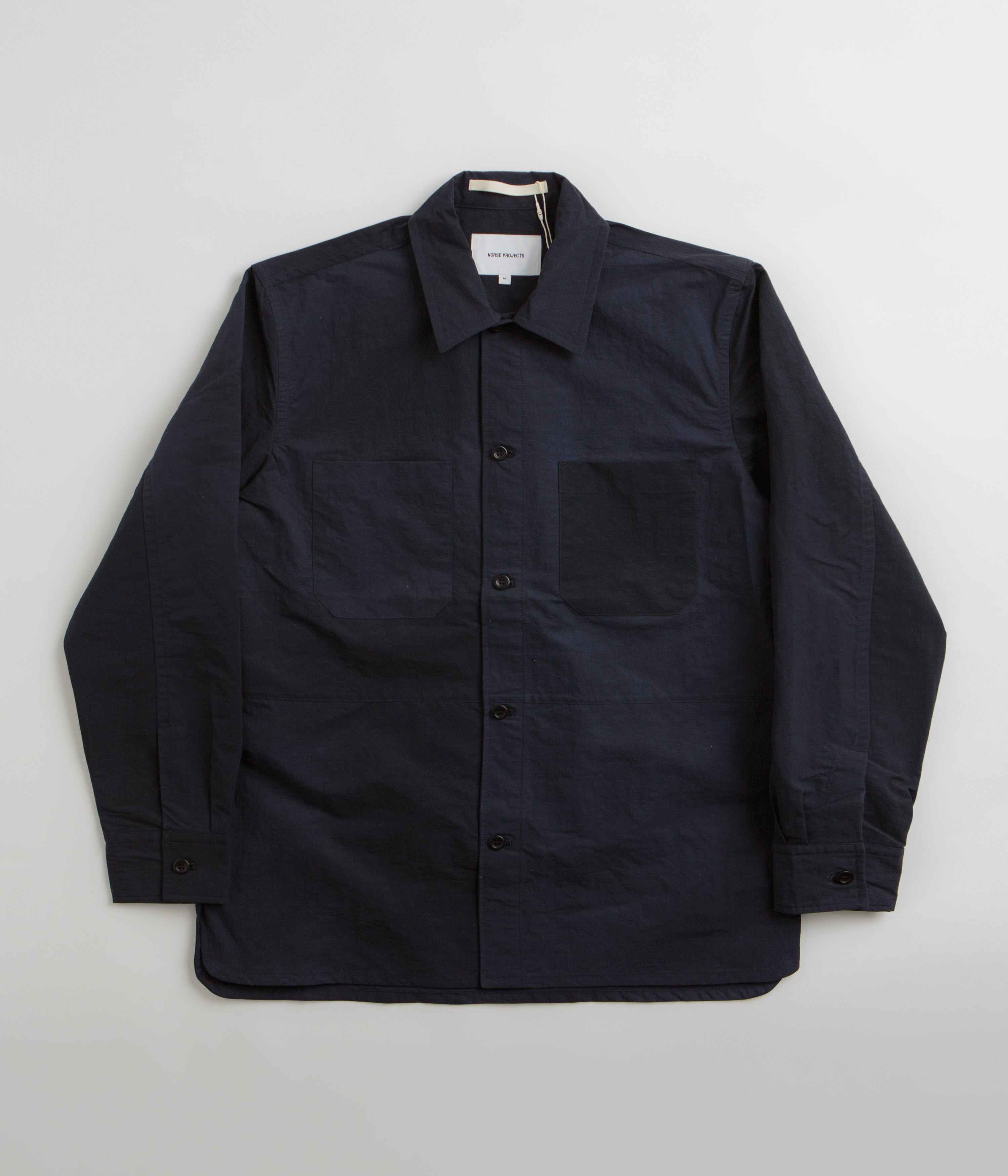 Norse Projects Ulrik Wave Dye Overshirt - Dark Navy