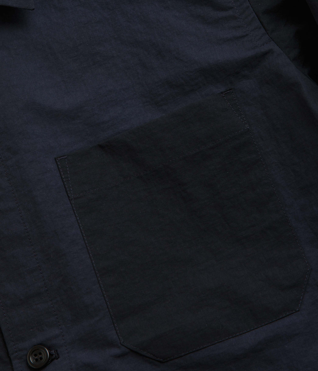Norse Projects Ulrik Wave Dye Overshirt - Dark Navy