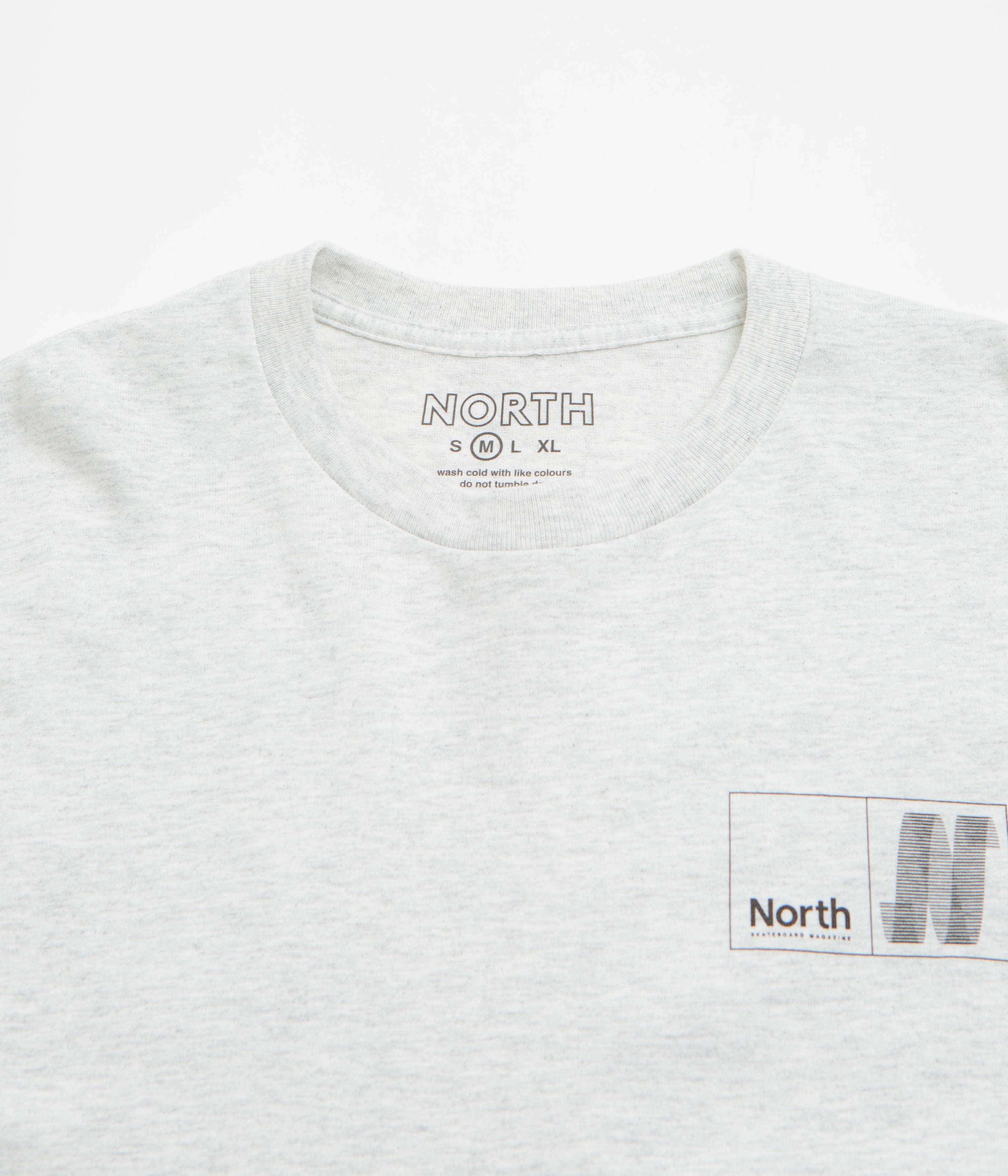 North N Logo T-Shirt - Ash / Black