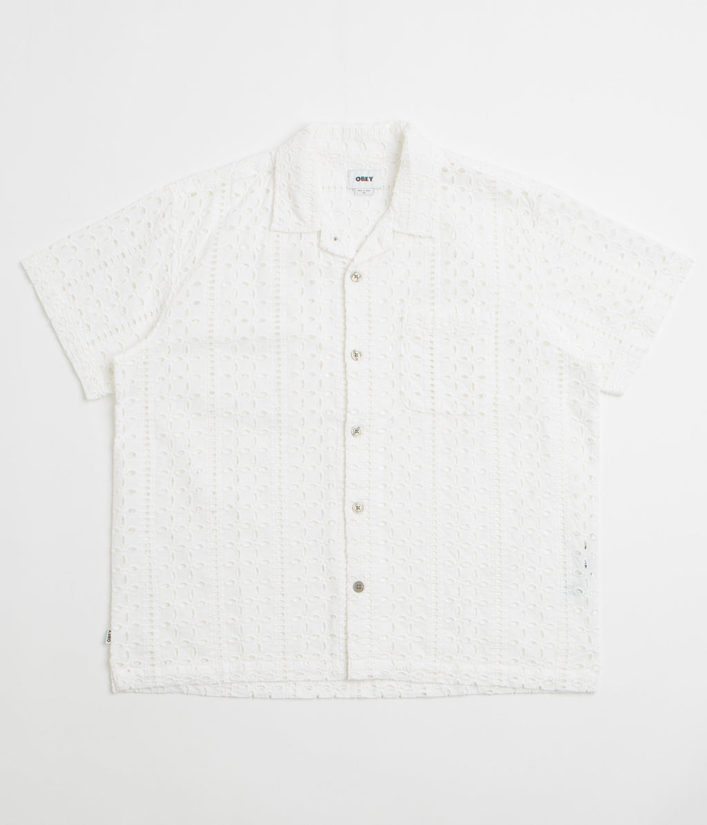 Obey Ayers Short Sleeve Shirt - White