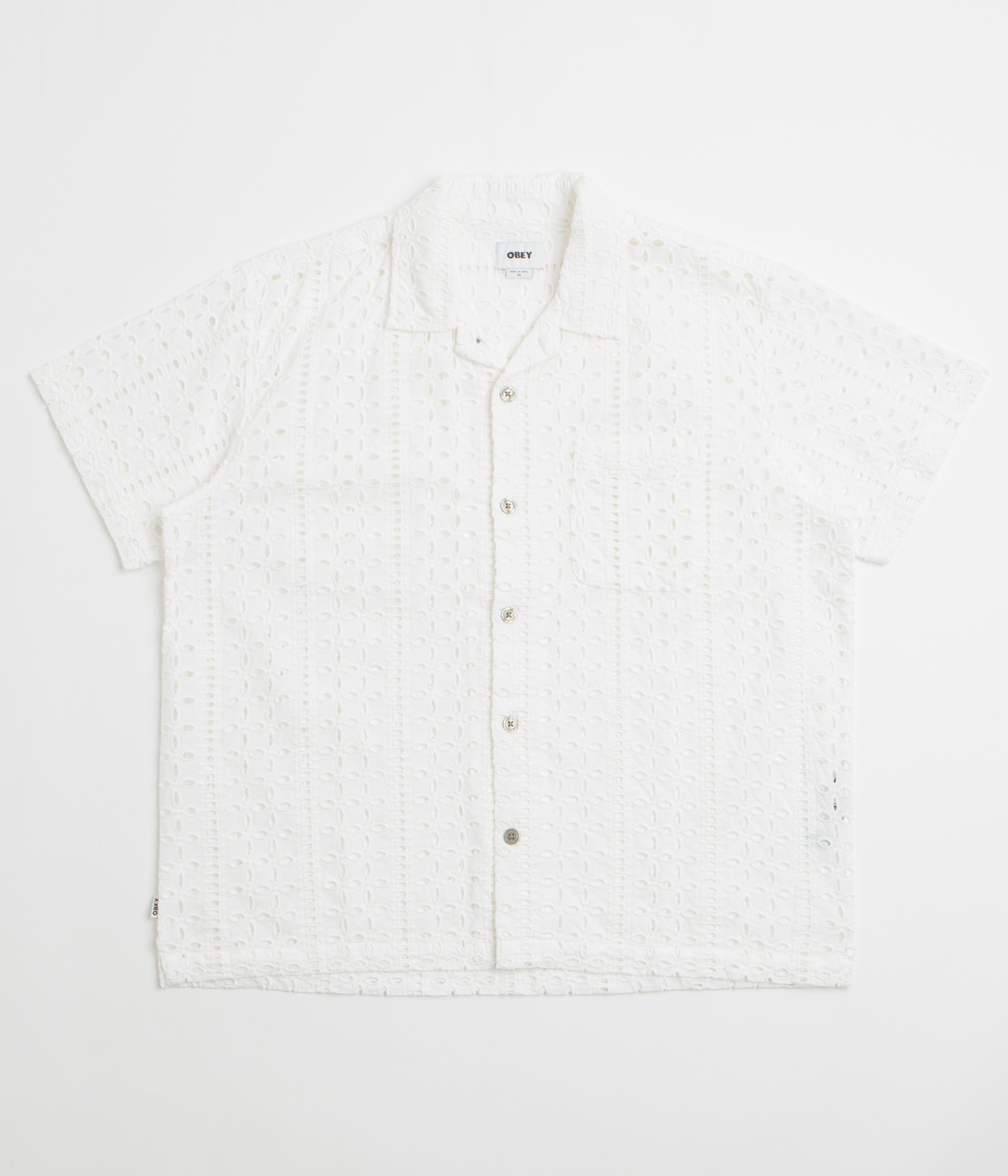 Obey Ayers Short Sleeve Shirt - White