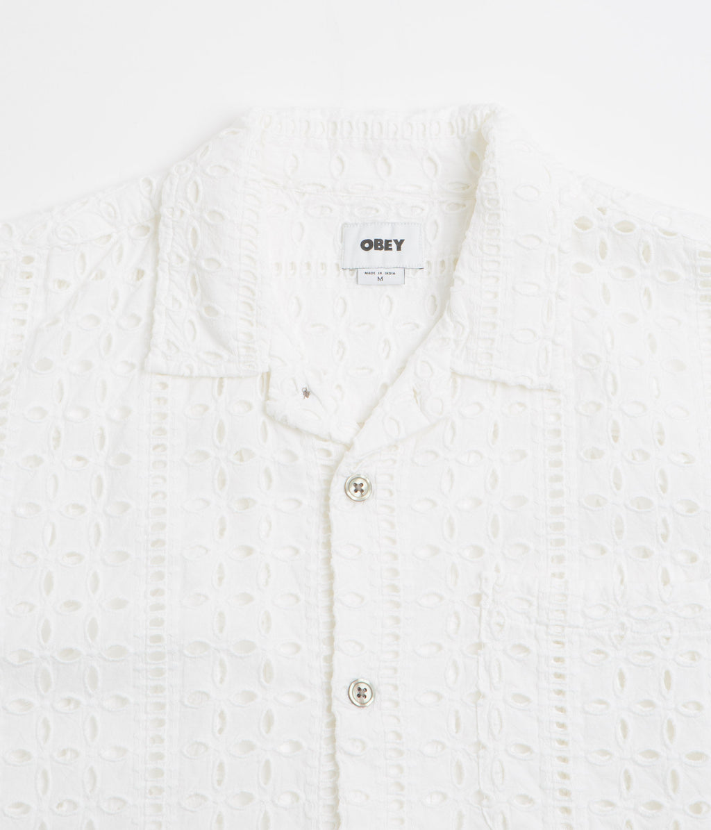 Obey Ayers Short Sleeve Shirt - White