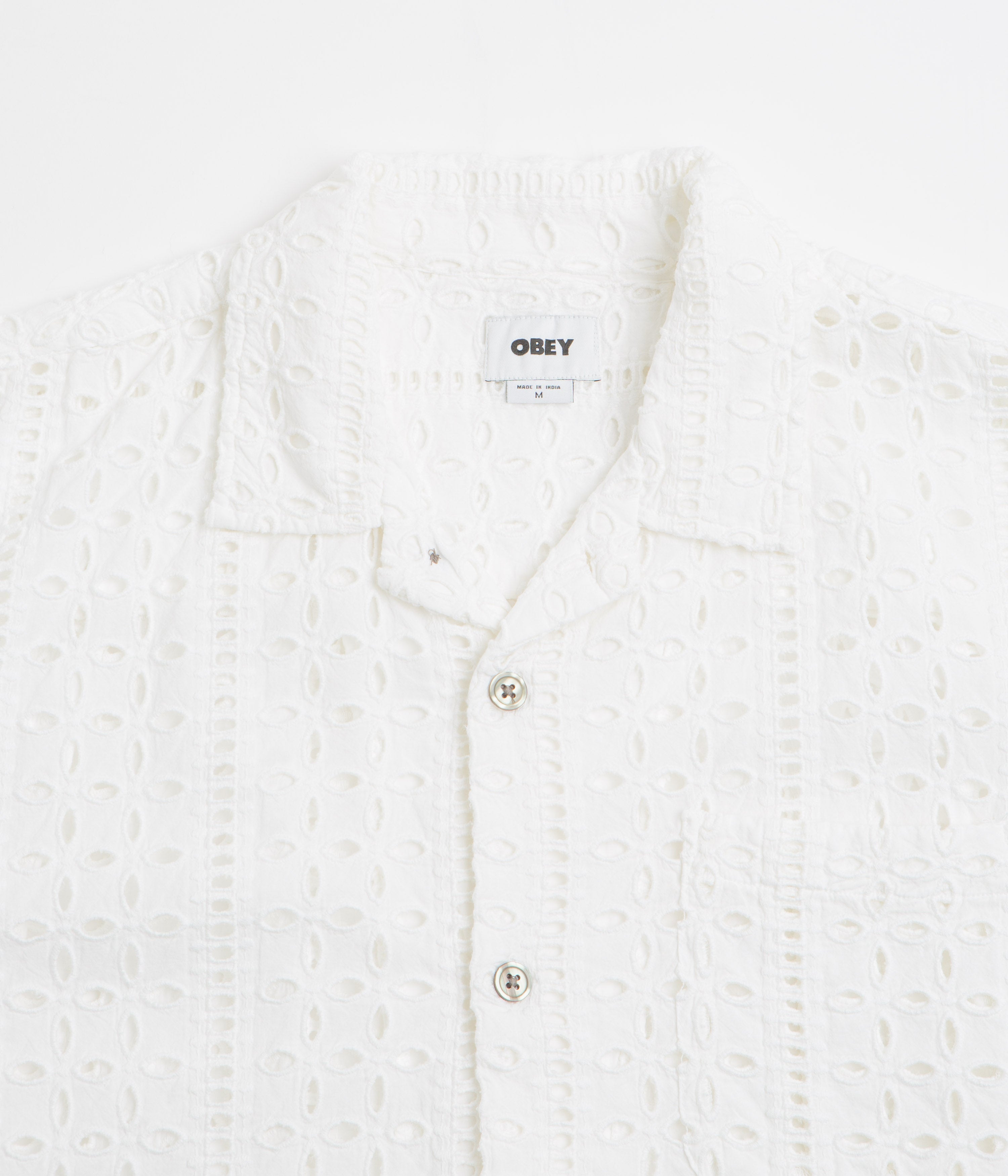 Obey Ayers Short Sleeve Shirt - White