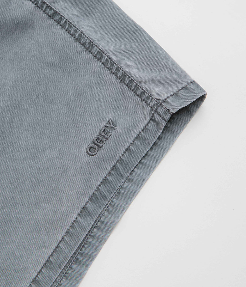 Obey Easy Pigment Cotton Nylon Shorts - Pigment Black