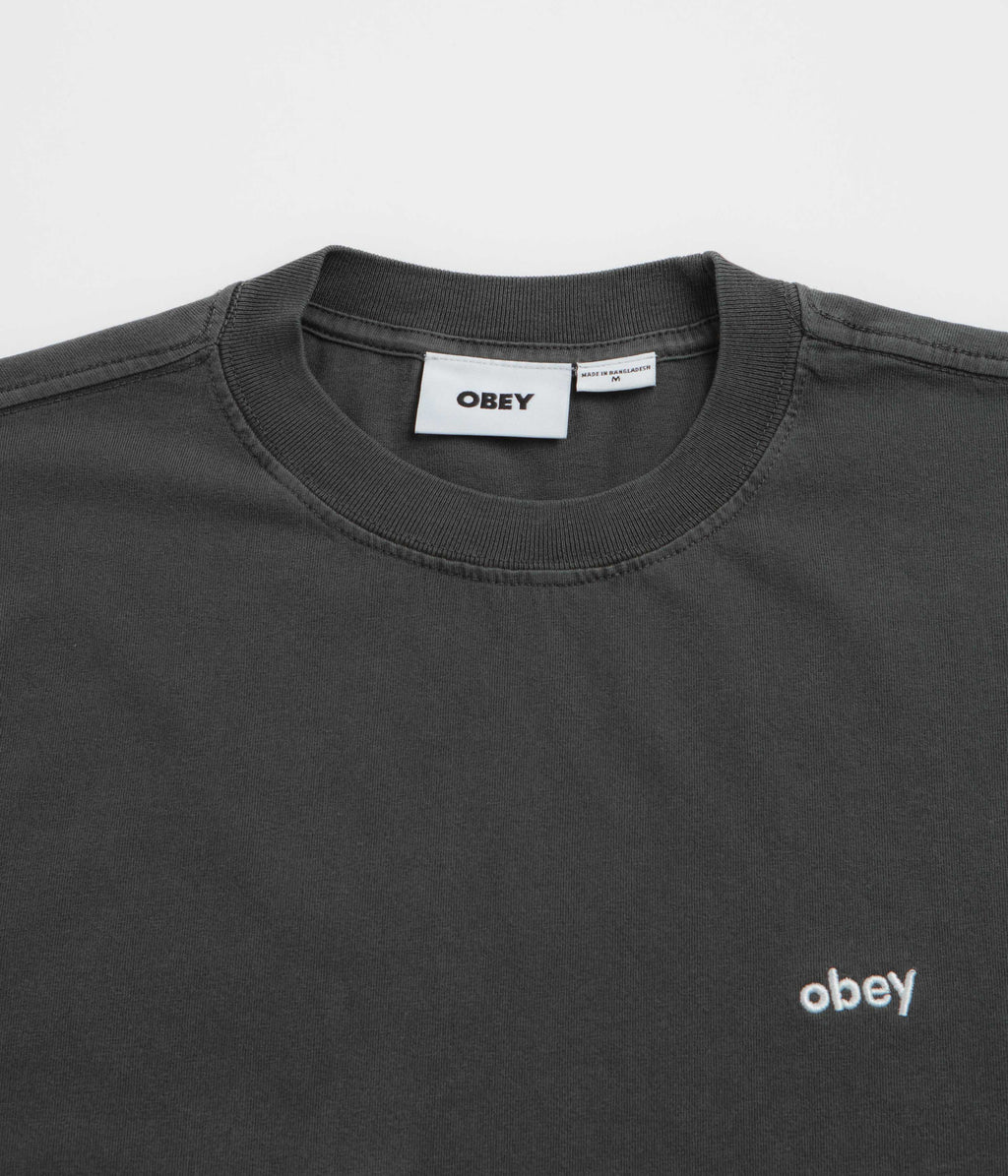Obey Lowercase T-Shirt - Pigment Pirate Black
