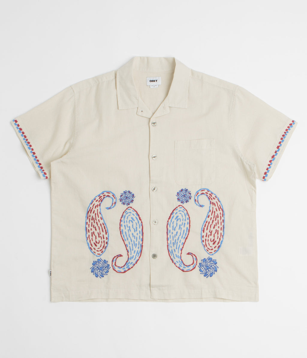 Obey Quentin Short Sleeve Shirt - Birch Multi