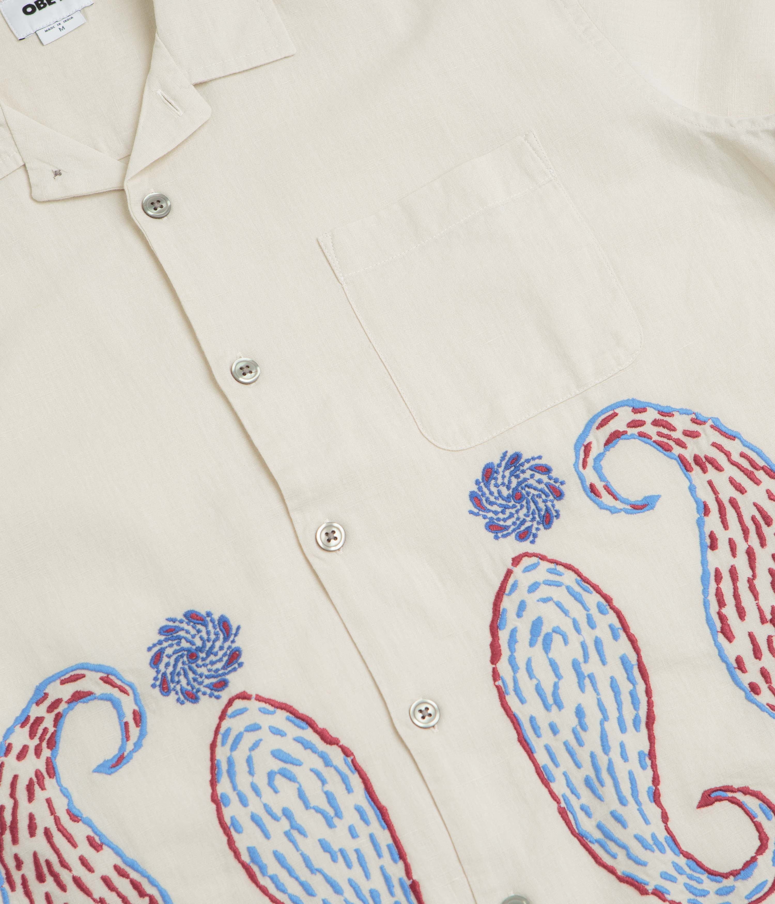 Obey Quentin Short Sleeve Shirt - Birch Multi