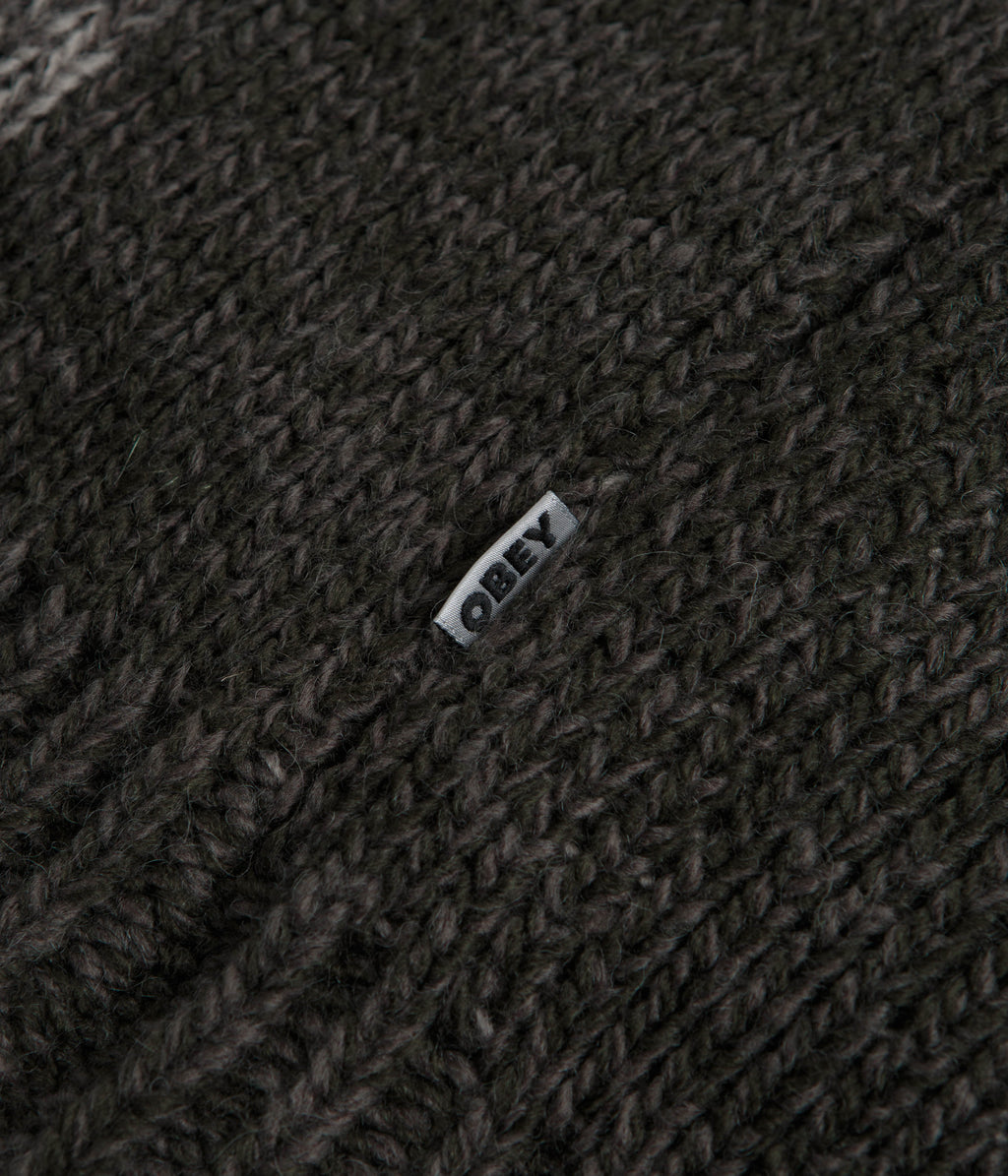 Obey Zip Up Baja Hoodie - Leaf Multi