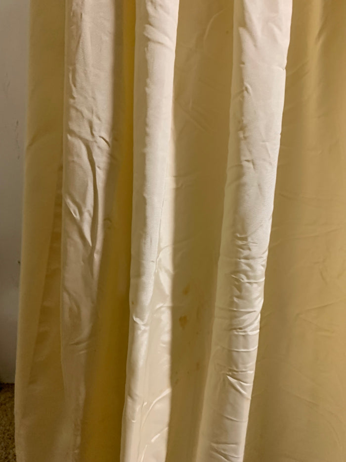 Off White High Neck Wedding Dress circa 1940s as is