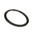 Oval Smoky Lucite Tube Bangle Bracelet circa 1960s