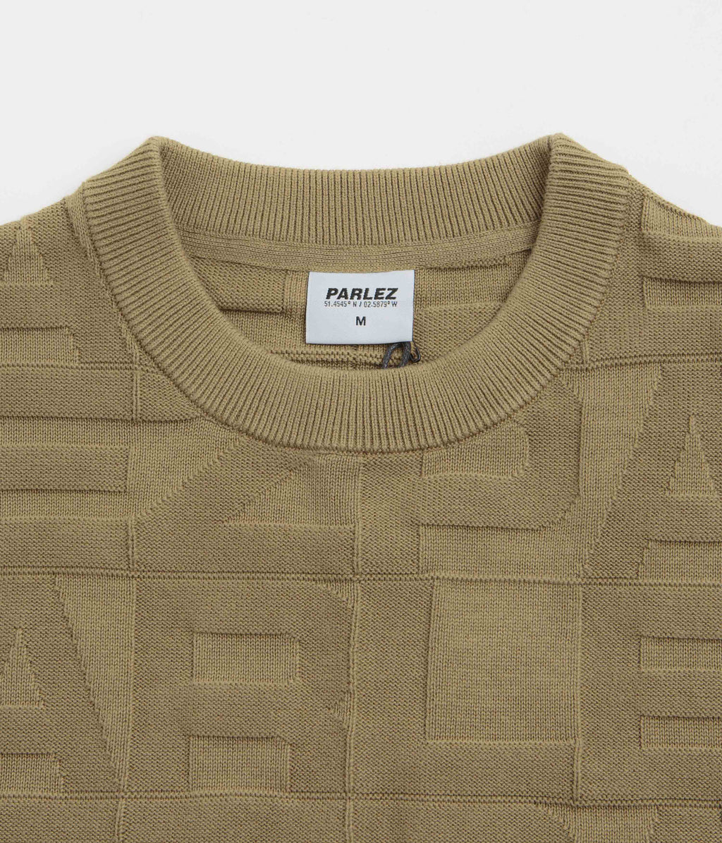 Parlez Block Crewneck Sweatshirt - Sand