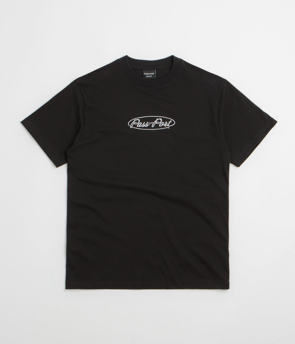 Pass Port Ovalit T-Shirt - Black