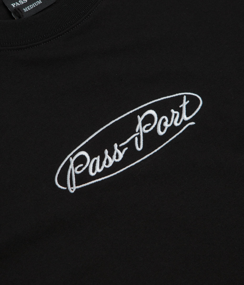 Pass Port Ovalit T-Shirt - Black