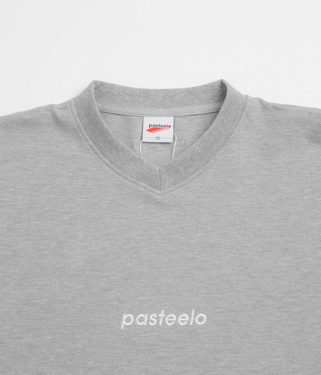 Pasteelo Pique Sports Long Sleeve T-Shirt - Heather Grey