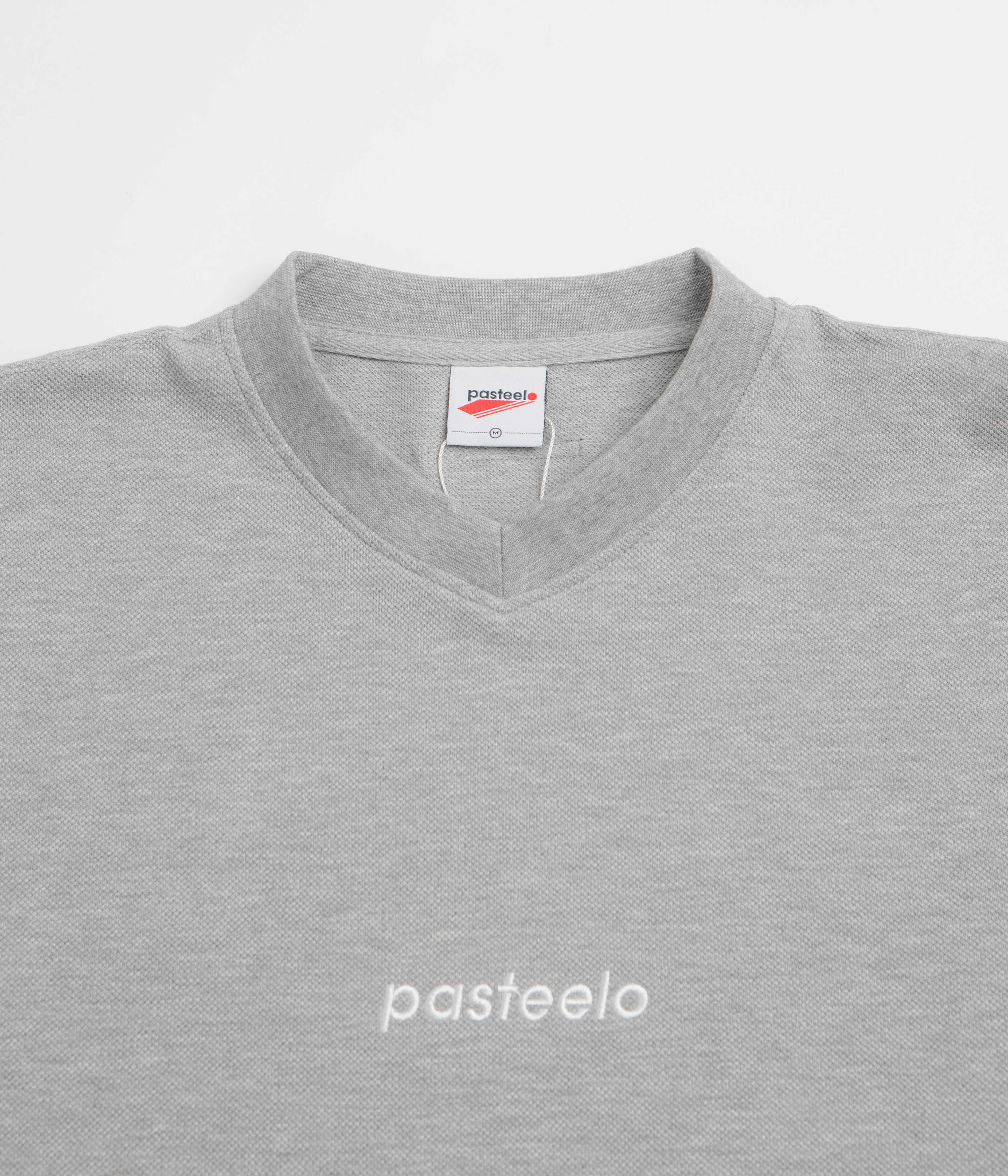 Pasteelo Pique Sports Long Sleeve T-Shirt - Heather Grey