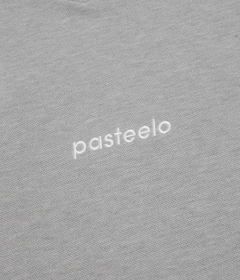 Pasteelo Pique Sports Long Sleeve T-Shirt - Heather Grey