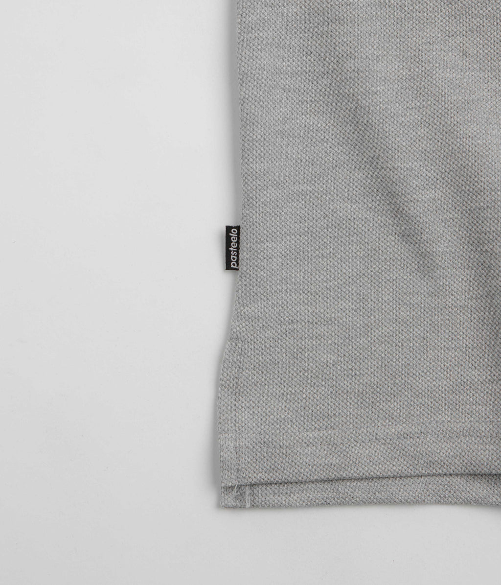 Pasteelo Pique Sports Long Sleeve T-Shirt - Heather Grey