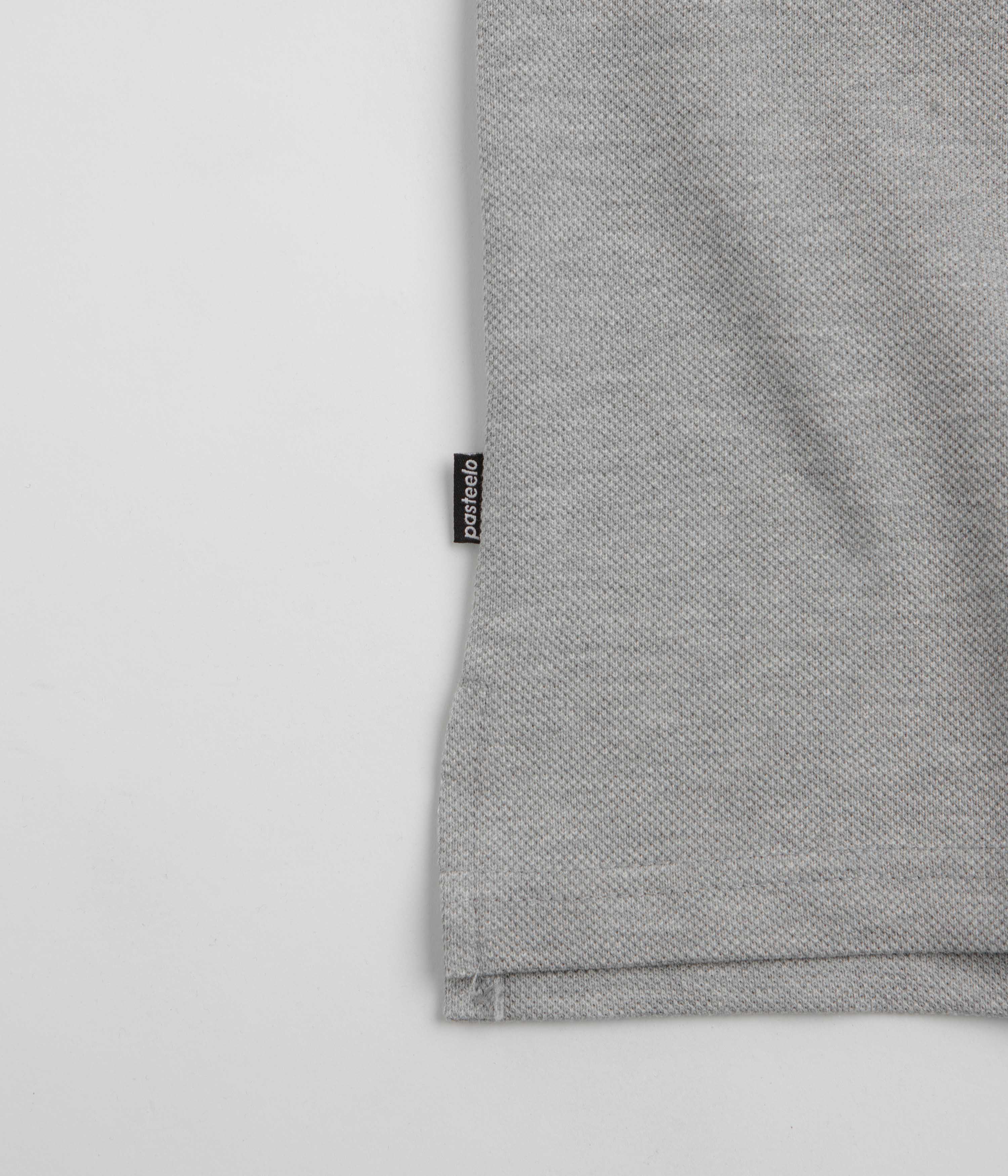 Pasteelo Pique Sports Long Sleeve T-Shirt - Heather Grey