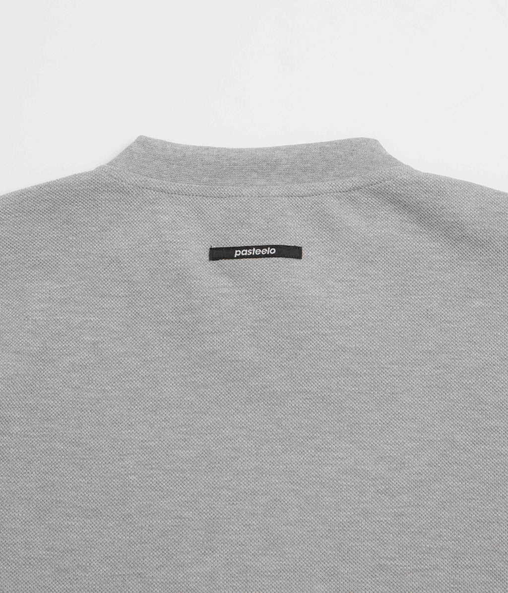 Pasteelo Pique Sports Long Sleeve T-Shirt - Heather Grey