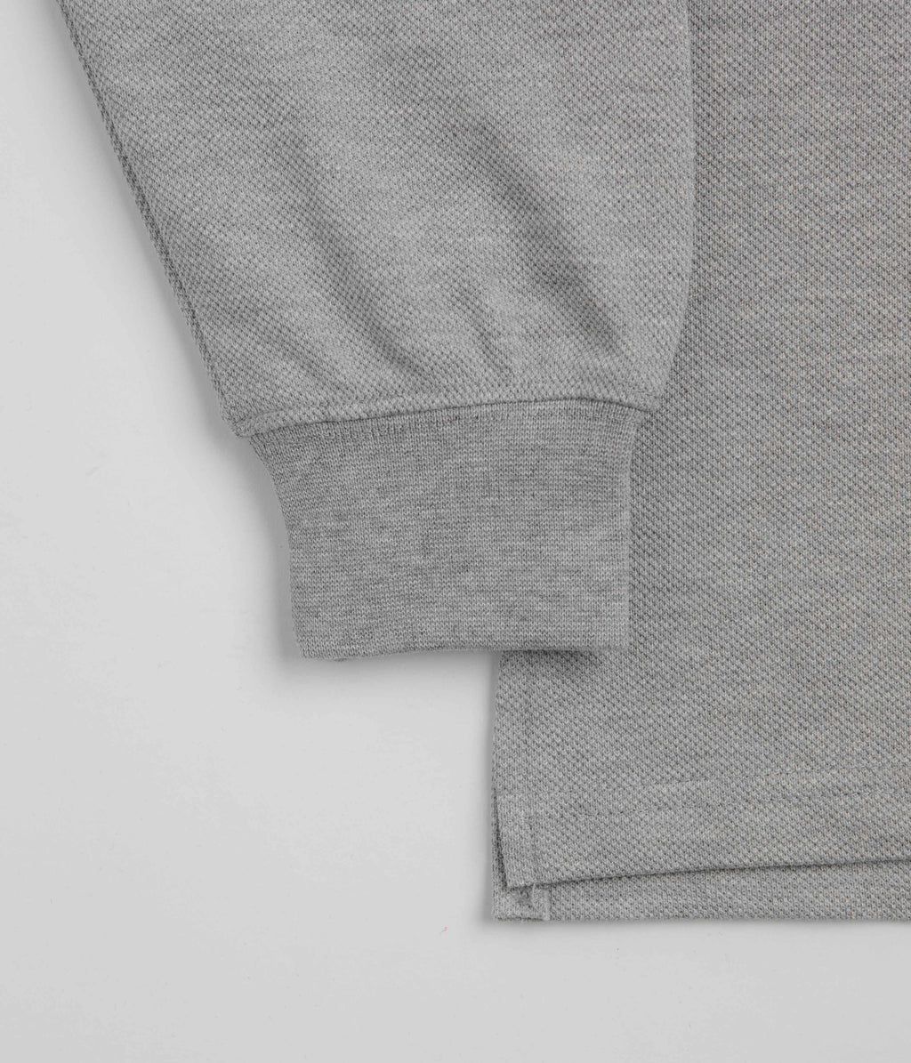 Pasteelo Pique Sports Long Sleeve T-Shirt - Heather Grey